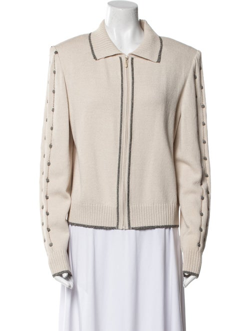 St. John Collection Wool Biker Jacket
