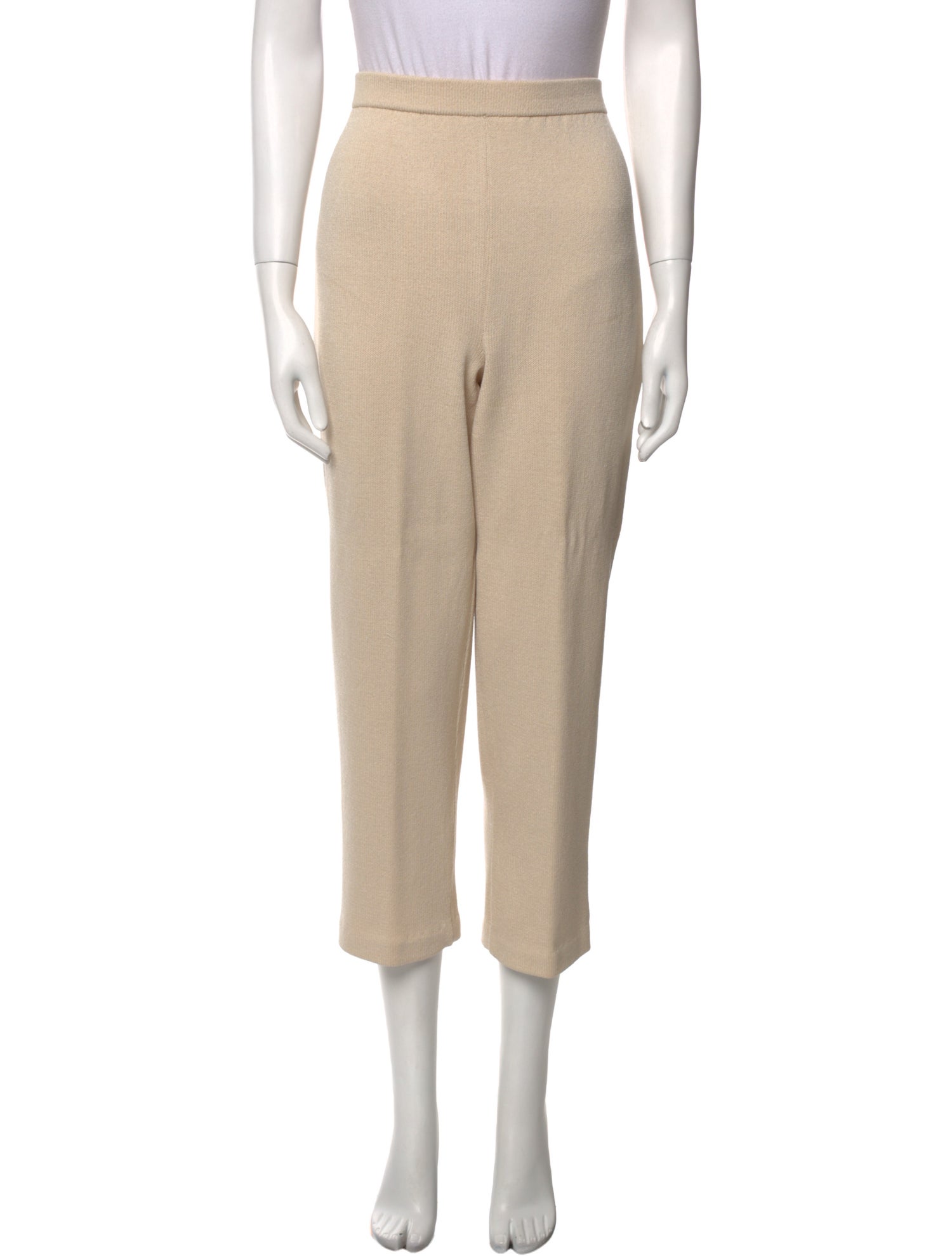 St. John Collection Wool Straight Leg Pants