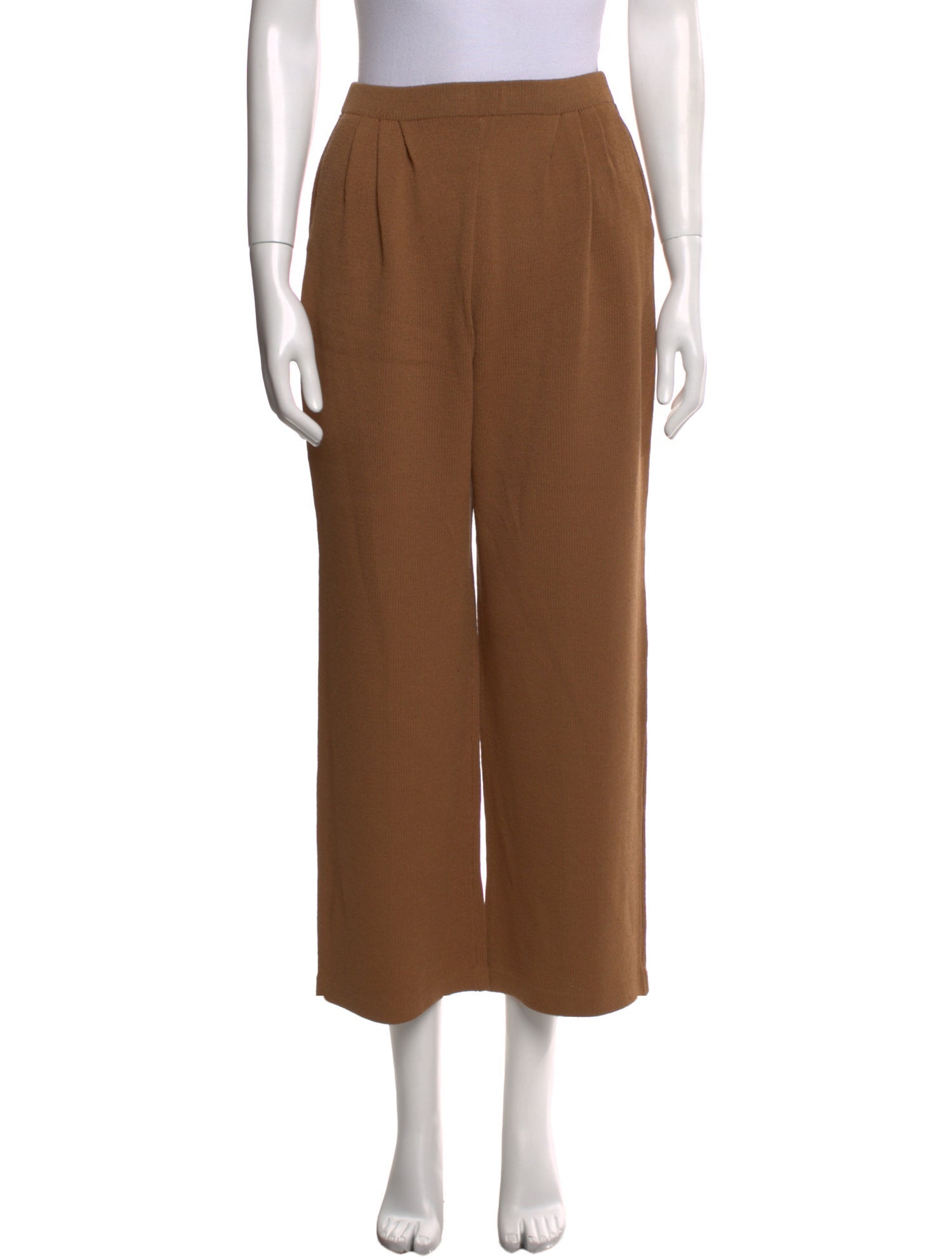 St. John Collection Wool Wide Leg Pants