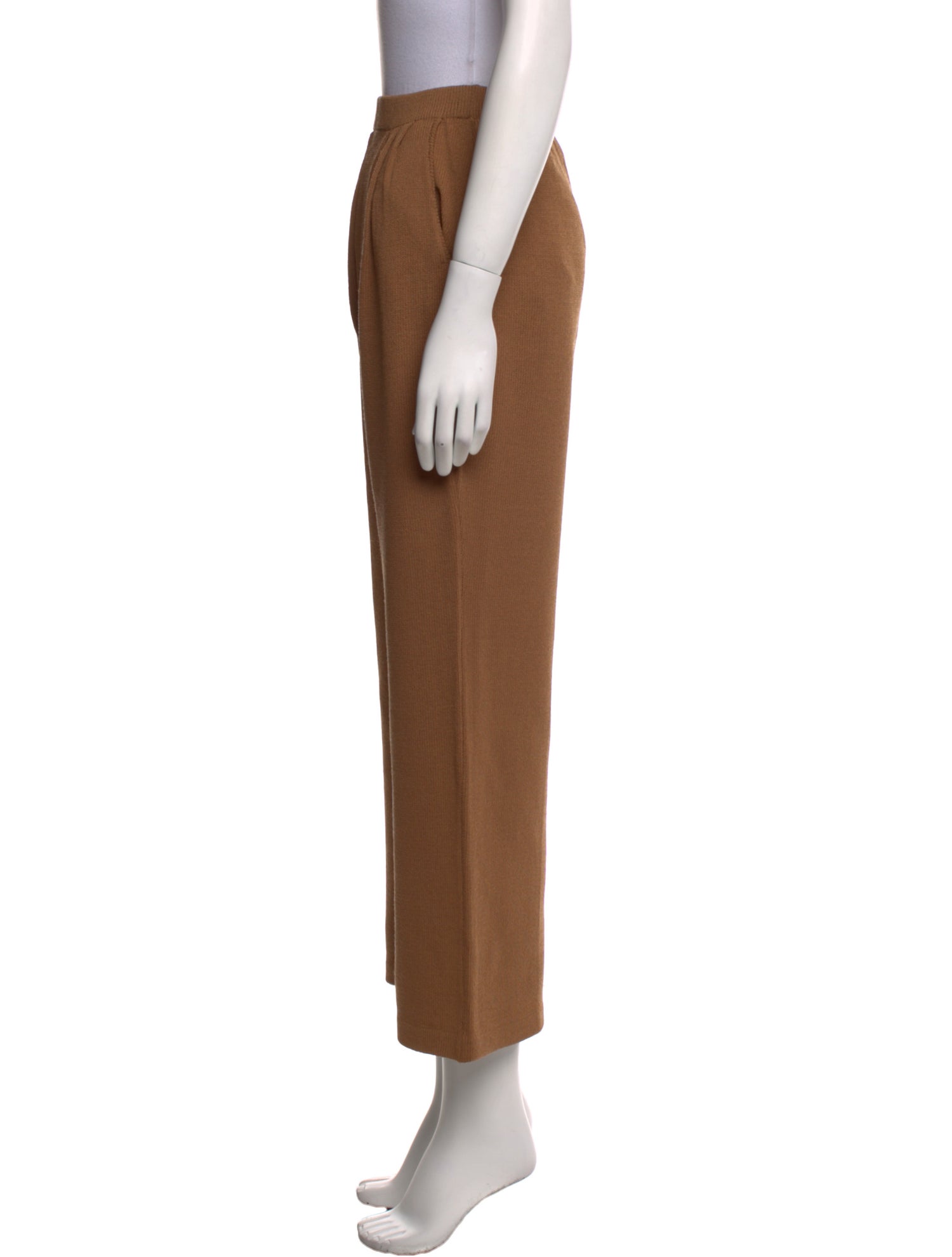 St. John Collection Wool Wide Leg Pants