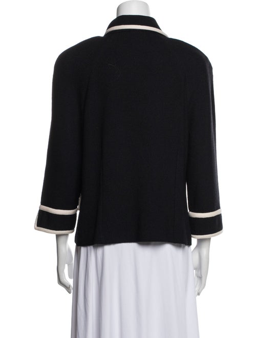 St. John Collection Wool Colorblock Pattern Evening Jacket