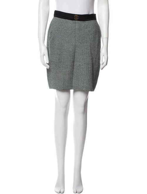 St. John Collection Tweed Pattern Mini Skirt