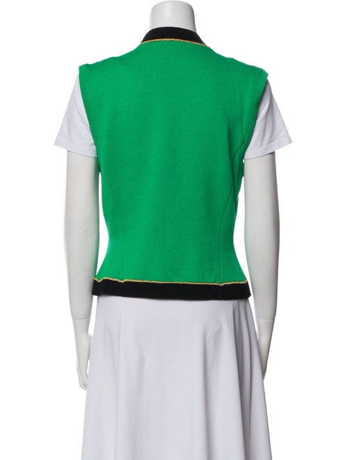 St. John Collection Colorblock Pattern Vest