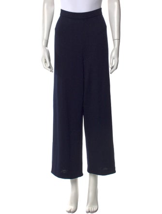St. John Collection Wool Wide Leg Pants