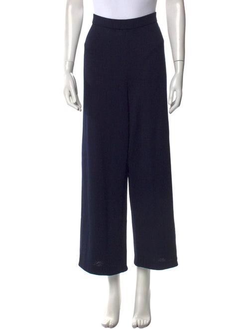 St. John Collection Wool Wide Leg Pants
