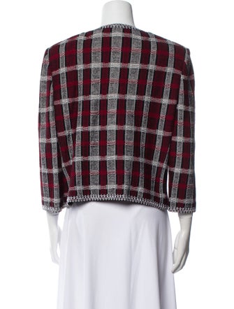 St. John Collection Plaid Print Jacket