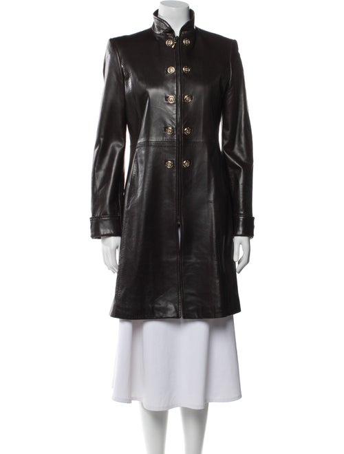 St. John Collection Leather Coat