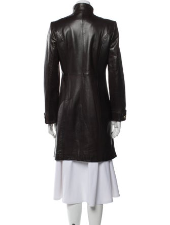 St. John Collection Leather Coat