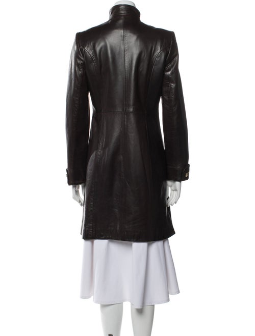 St. John Collection Leather Coat