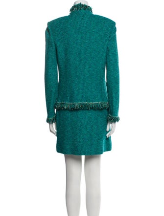 St. John Collection Wool Tweed Pattern Dress Set