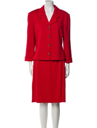 St. John Collection Crystal Embellishments Skirt Set