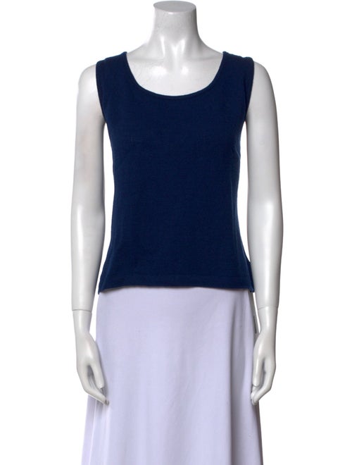 St. John Collection Wool Scoop Neck Top