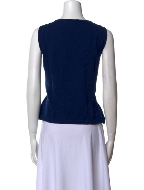 St. John Collection Wool Scoop Neck Top