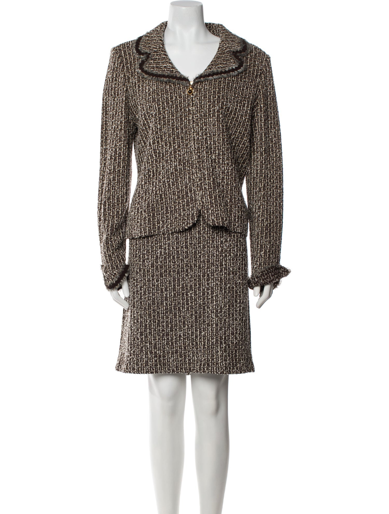 St. John Collection Printed Skirt Set