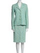 St. John Collection Tweed Pattern Skirt Suit