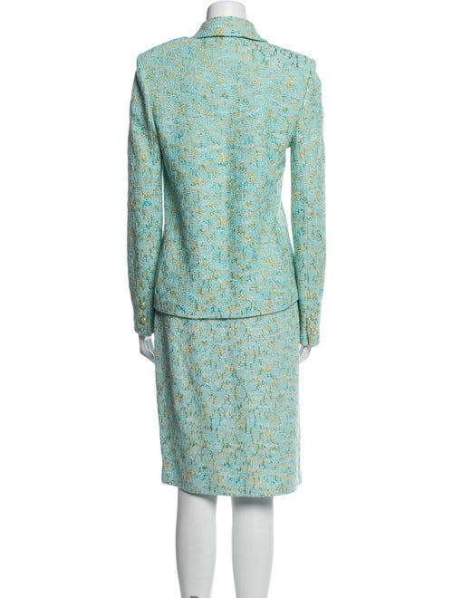 St. John Collection Tweed Pattern Skirt Suit