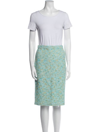 St. John Collection Tweed Pattern Skirt Suit