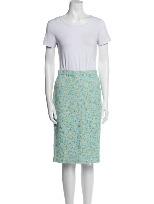 St. John Collection Tweed Pattern Skirt Suit