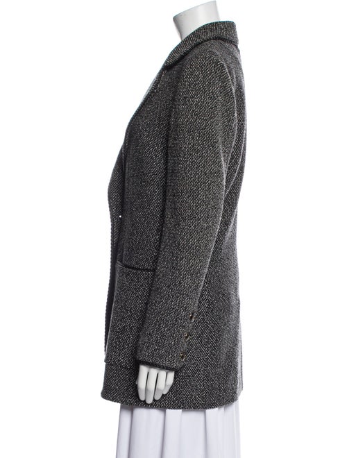St. John Collection Wool Tweed Pattern Peacoat