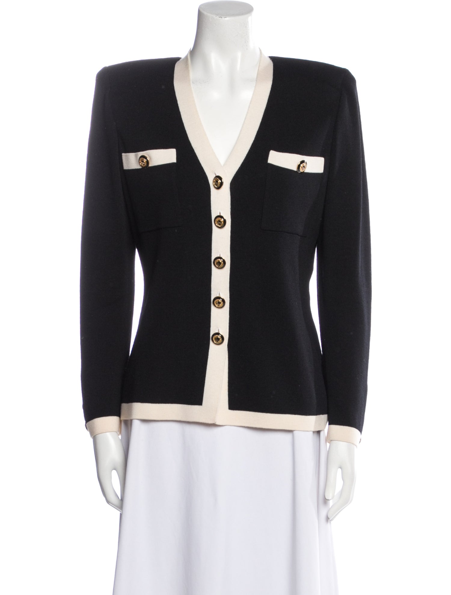 St. John Collection Colorblock Pattern Blazer