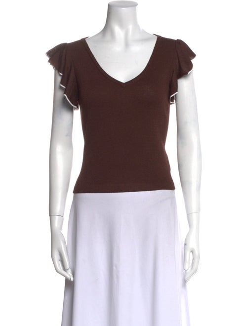 St. John Collection V-Neck Short Sleeve T-Shirt