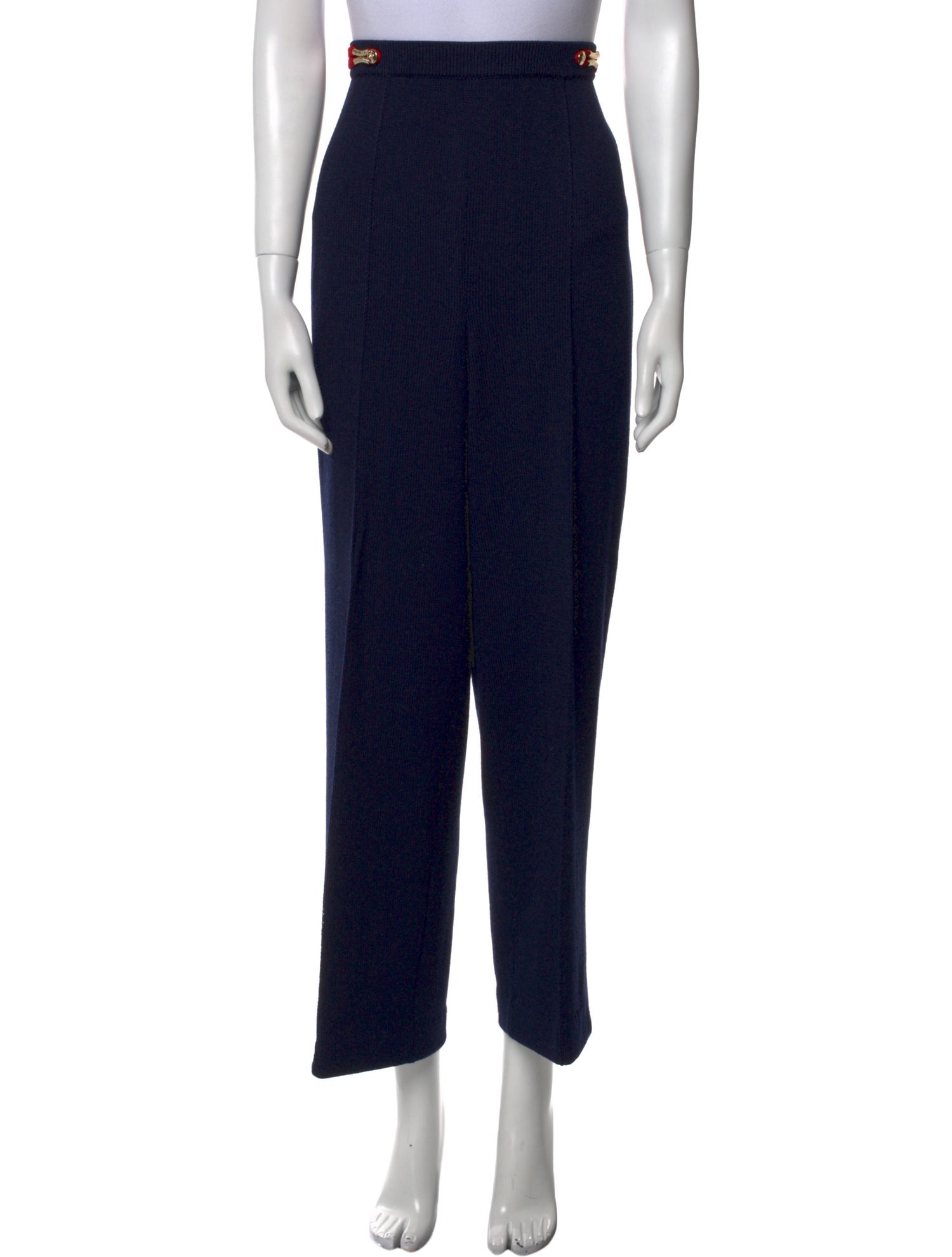 St. John Collection Wool Wide Leg Pants