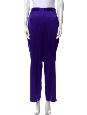 St. John Collection Silk Wide Leg Pants