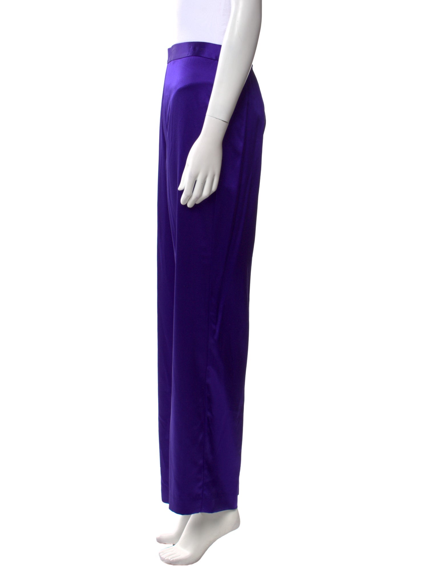 St. John Collection Silk Wide Leg Pants