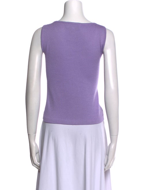 St. John Collection Scoop Neck Sleeveless Top