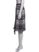 St. John Collection Plaid Print Midi Length Skirt