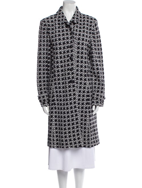 St. John Collection Wool Tweed Pattern Coat