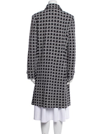 St. John Collection Wool Tweed Pattern Coat