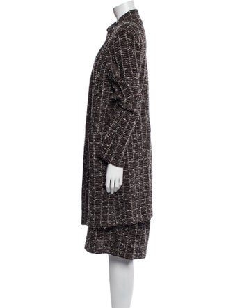 St. John Collection Wool Printed Skirt Suit