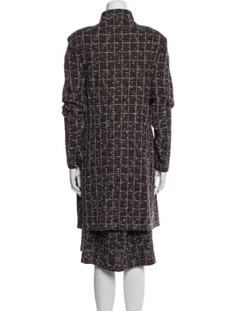 St. John Collection Wool Printed Skirt Suit