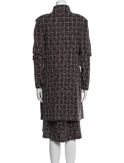 St. John Collection Wool Printed Skirt Suit