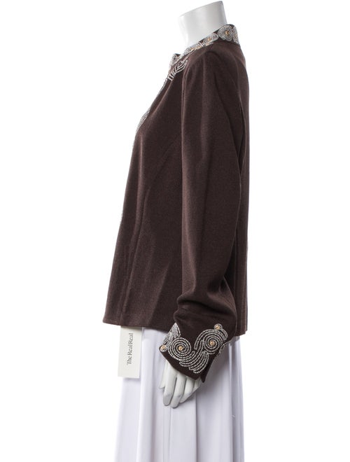 St. John Collection Wool Printed Evening Jacket