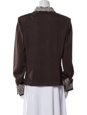 St. John Collection Wool Printed Evening Jacket