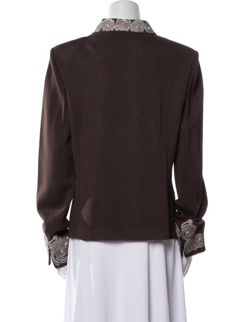 St. John Collection Wool Printed Evening Jacket