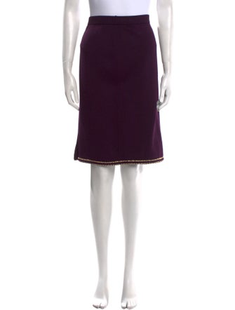 St. John Collection Wool Knee-Length Skirt