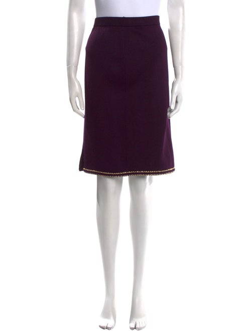 St. John Collection Wool Knee-Length Skirt
