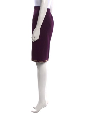 St. John Collection Wool Knee-Length Skirt