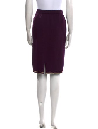 St. John Collection Wool Knee-Length Skirt