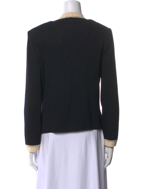 St. John Collection Wool Colorblock Pattern Sweater