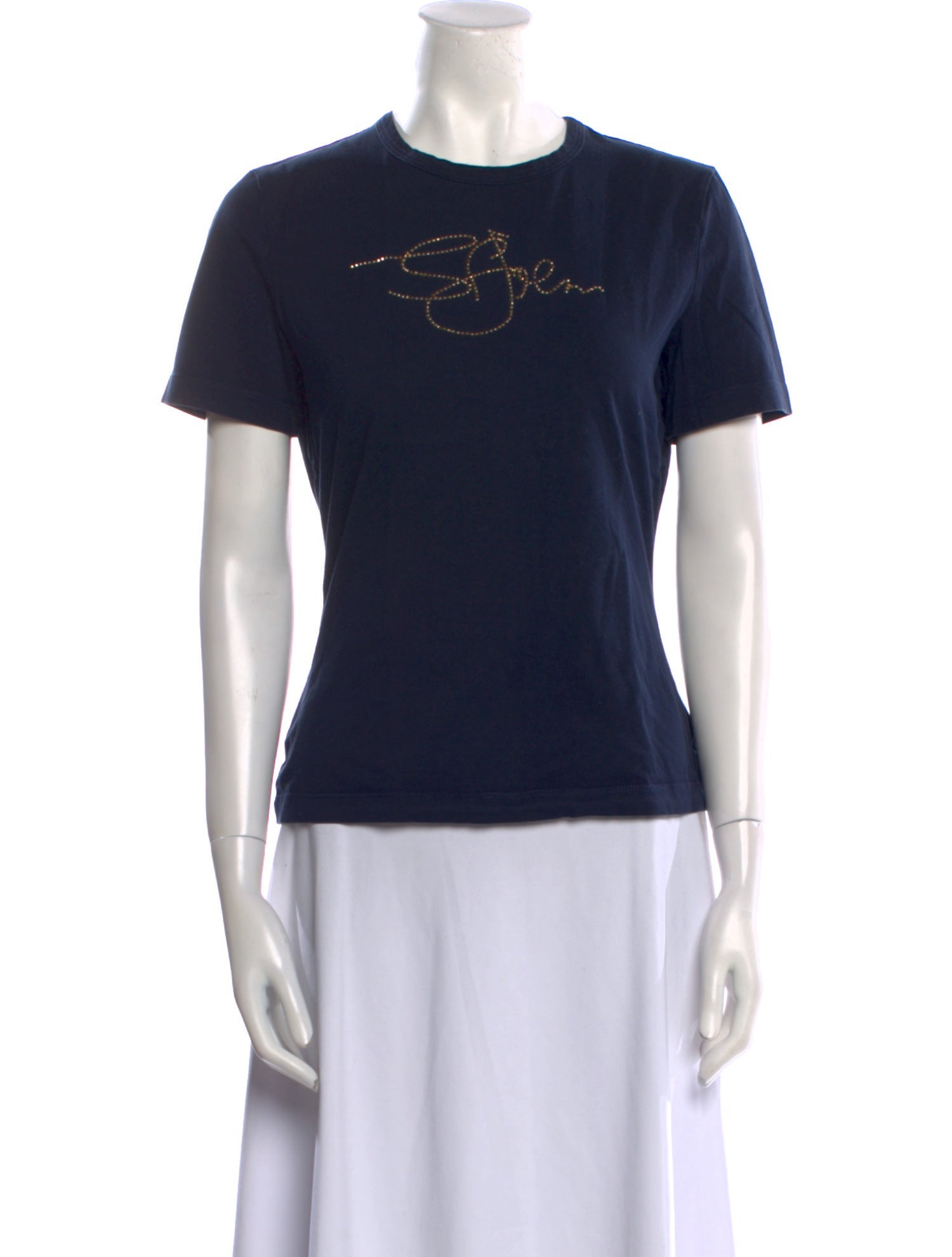 St. John Collection Graphic Print Crew Neck T-Shirt