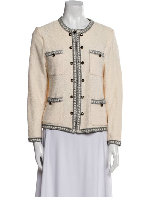 St. John Collection Wool Tweed Pattern Jacket