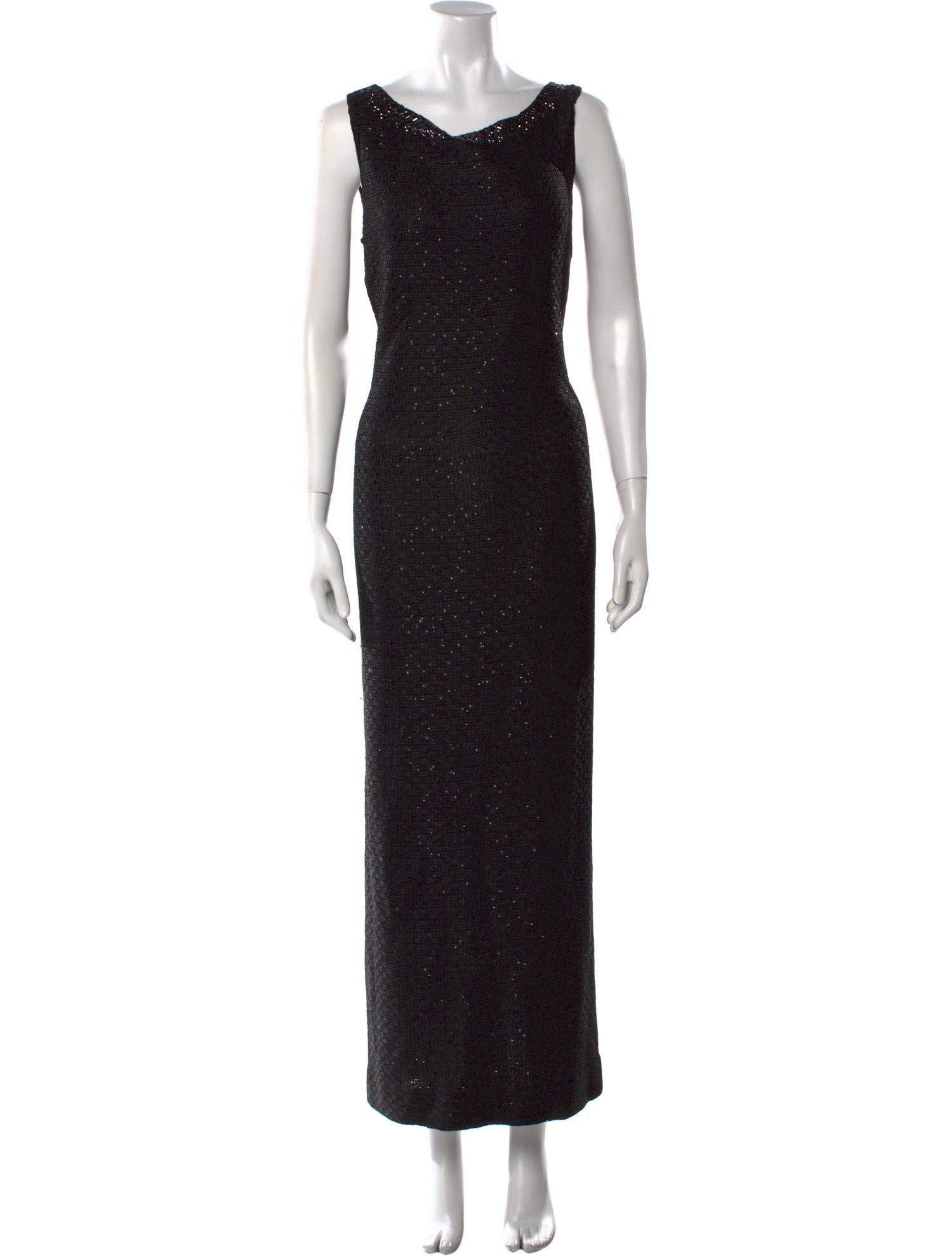 St. John Collection Scoop Neck Long Dress