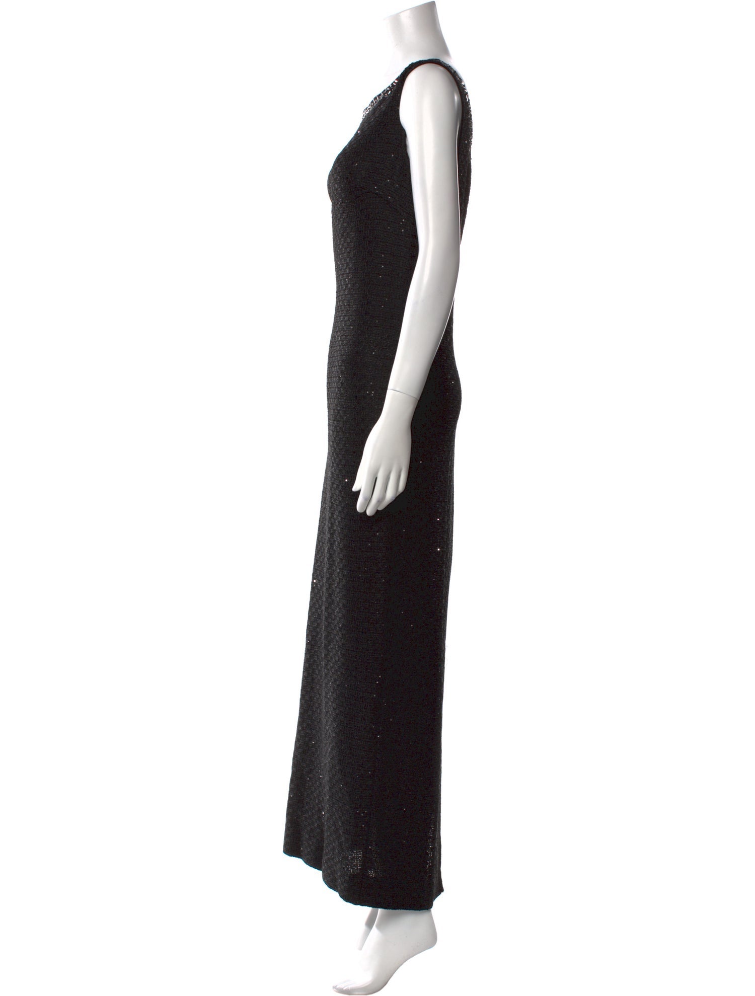 St. John Collection Scoop Neck Long Dress