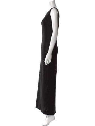St. John Collection Scoop Neck Long Dress