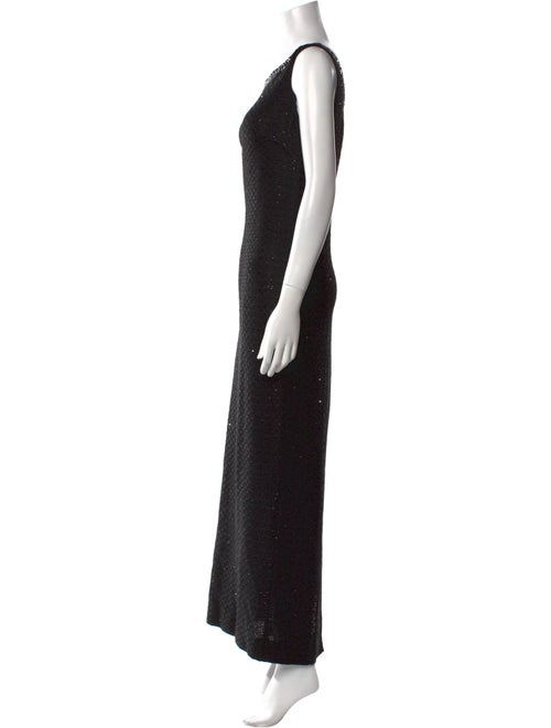 St. John Collection Scoop Neck Long Dress