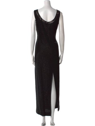 St. John Collection Scoop Neck Long Dress